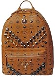 MCM Unisex Stark M Stud Medium Backpack Cognac One Size
