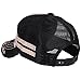 ililily Black Rebel Embroidery Mesh Back Pre-Curved Snapback Hat Baseball Cap (ballcap-1019-2)