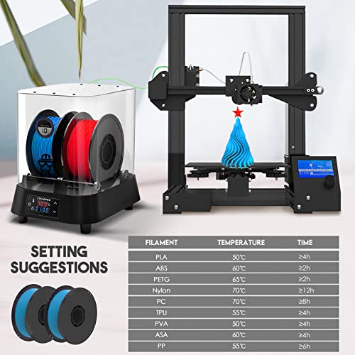 Eibos 3D Printer Filament Dryer Box CYCLOPES, 100W PTC Heater