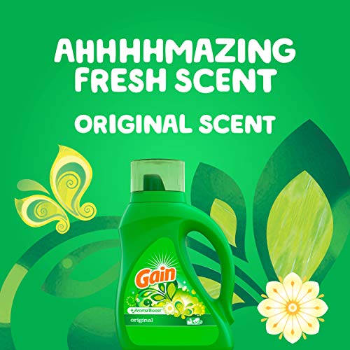 image for Gain Laundry Detergent Liquid Plus Aroma Boost, Original Scent, HE Com