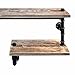 FOF FRIEND OF FAMILY Industrial Heavy Duty DIY Pipe Shelf Shelves Steampunk Rustic Urban Bookshelf Real Wood Bookshelves and bookcases1