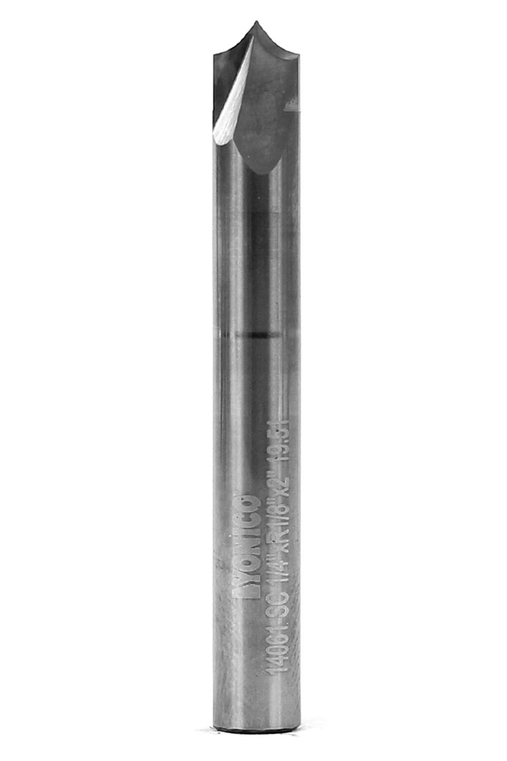 YONICO Groove Point Cutting Roundover Router Bit 1/8-Inch Radius 1/4-Inch Shank 14061-SC