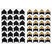 Sumind 10 Sheets Photo Corners Self Adhesive Photo Mounting Sticker Paper Corner Stickers for Scrapbooking Album Dairy, Black and Gold