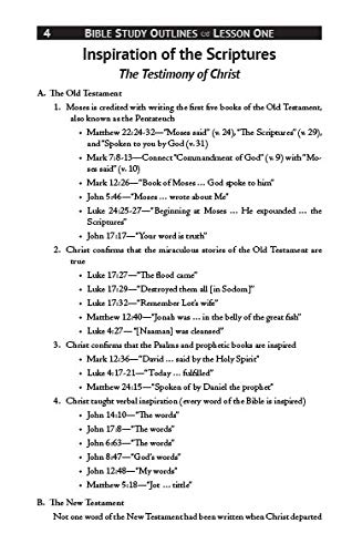 Bible Study Outline Bundle (Volumes 1-4) NKJV