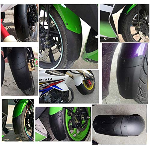 Aneil Universal Motorcycle Modification Long Front Wheel Fender,Black Plastic Mud Guard Mud Flap Splash Guard