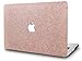 KECC Compatible with MacBook Pro Retina 15 inch Case 2015 2014 2013 2012 Release A1398 Protective Plastic Hard Shell Case, Rose Gold Sparkling
