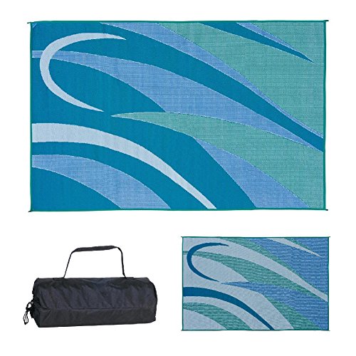 Stylish Camping GA3 Blue/Green 8-Feet x 12-Feet Graphic Mat