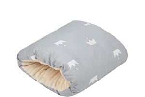 MKXPWMKS Cozy Cradle Pillow, Cozy Cradle Arm Pillow, Baby Nursing Pillow Head Support Pillow for Breastfeeding Bottle Feeding (Gray leaflets)