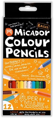 Micador Basics Colour Pencils 12pk
