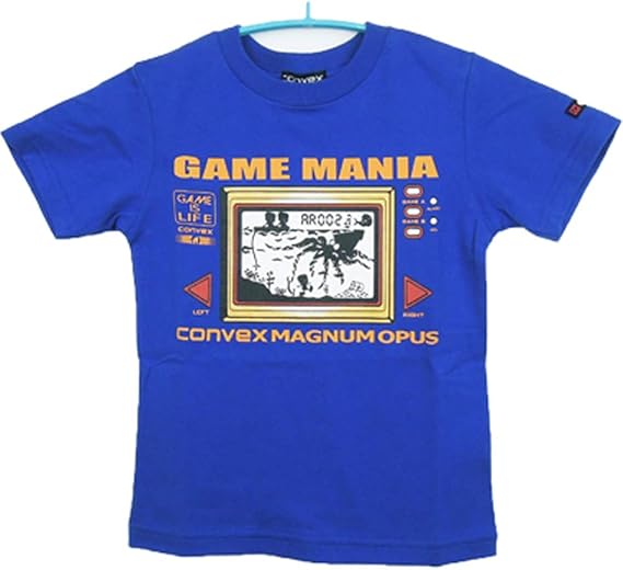 Amazon Convex コンベックス レトロゲーム 半袖tシャツ 1 150cm ブルー7 1 Tシャツ カットソー 通販