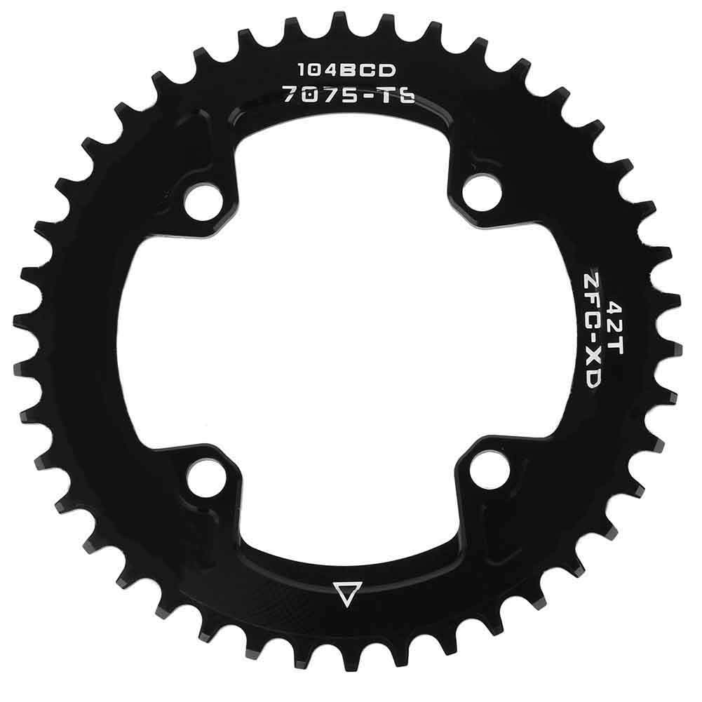 Tbest Chainring, BCD 104MM 40T 42T Narrow Wide Single Chain Ring Chainrings Compatible with Most Crankset AM/XC (42T（104BCD）) Ride