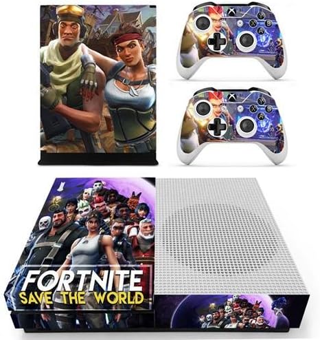 Xbox One Vinyl Skin Sticker Cover for Xbox System Console and Controllers- from Battle Royal (Save The World)