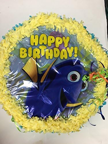 DOLLAR DAZE Finding Dory Pinata with Pull String - Party Game & Candy Holder- Hand Made to Order