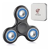 Tian Guan Fidget Spinner Toy, Hand Spinner Toy with Premium Hybrid Ceramic Bearing for Adults and Kids Spin Time 2-3 Minutes (black)