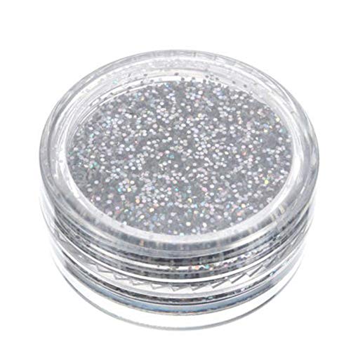 linqiudD 2021 Personality Sparkly Makeup Glitter Loose Powder Eyeshadow Silver Eye Shadow Pigment 5ml