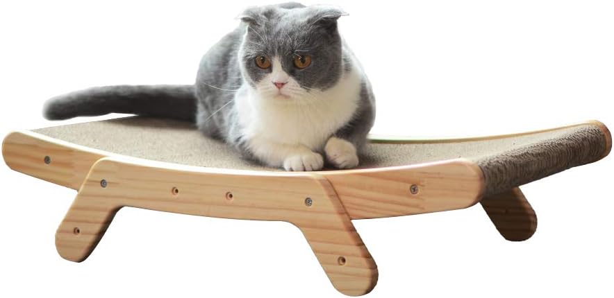 ZAMATE Cat Scratcher, Corrugated Pet Scratcher Cardboard, Durable Cat Bed, Reusable Cat Scratching Pad Lounge for Furniture Protector, Cat Toy : Pet Supplies