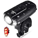 N N.ORANIE Super Bright 700 Lumens Bike Lights Front and Back Rechargeable Bike Light Set IP65 Waterproof Quick Release Headlight and Taillight Free Bicycle Flashlight for Safe Cycling