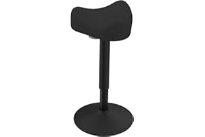 Yonsaeik Standing Stool, Adjustable Ergonomic Office Chair Standing Desk Chair Swivel 360 Degree Swivel Tilting Balance Chair with Saddle Seat for Active Learning Sitting