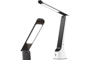 COTLIKE Light Therapy Lamp, 10000 LUX UV-Free LED Sunlight Light, Full Spectrum Mood Light Happy lamp, Touch Control Desk Lamp with Night Light Function Work Office Home -White