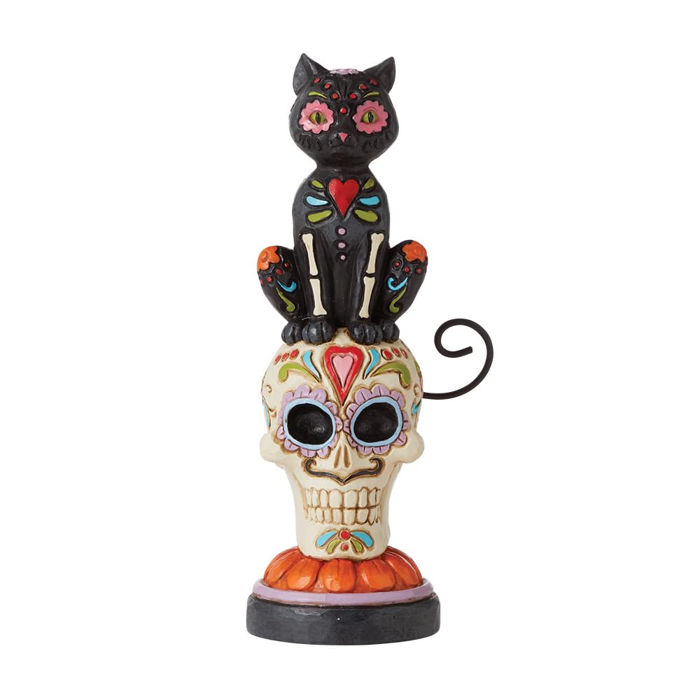 Day of the Dead Black Cat Figurine - Heartwood Creek by Jim Shore