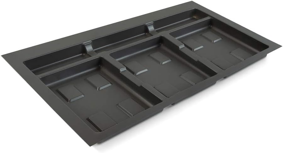 Emuca Drawer System, Cut Waste Sorting bin, Base for 80cm Cabinet (736x482mm), Grey, 80 cm (736 x 482)