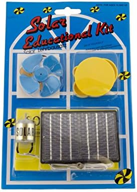 Electronix Express Educational Solar Energy Science Project Kit with Solar Panel, Motor, and Accessories (No Soldering Required)