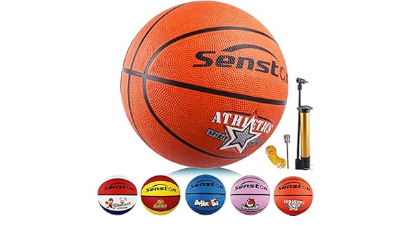 Senston Balon Baloncesto Niños de Goma de Tamaño 5: Amazon.es ...