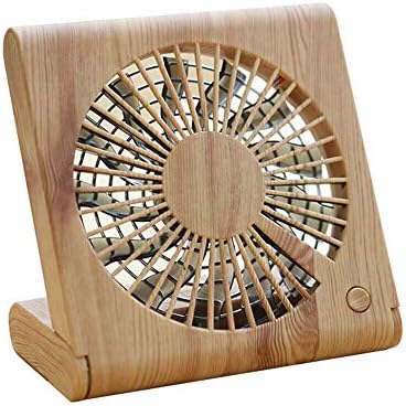 Timitai Save 15% Mini Fan Wood Grain Desktop Fan Portable Mini Silent USB Charging Electric Cooling Fan A