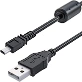 Ancable UC-E6 USB Cable, 3-Feet USB Mini-B | Universal Digital Camera Data Transfer Cord Charger Cable Compatible for Nikon CoolPix, L, D, P, Series Digital Camera