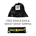 Sweet Sweat Resistance Bands with 75lbs of Total Resistance! Includes Foam Handles, Ankle Straps and Carrying Bag