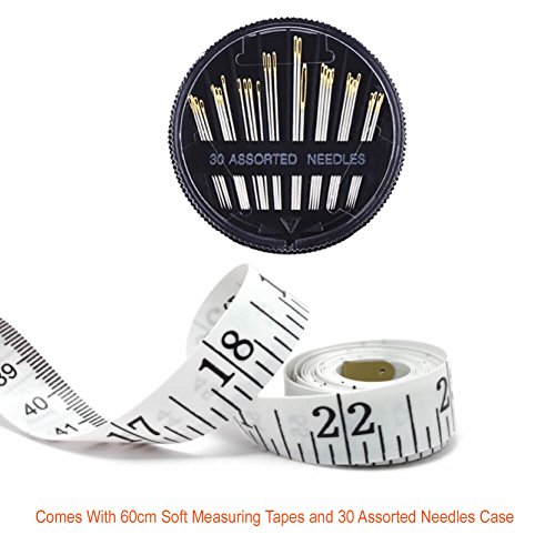 image for Paxcoo 30 Assorted Color Polyester Sewing Thread Spools 250 Yards Each