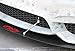 iJDMTOY (2) Universal Silver Aluminum Front Bumper Lip Splitter Strut Rod Support Bars, 5.0