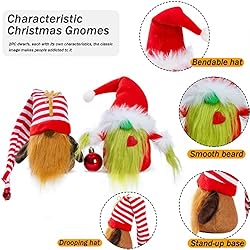 Christmas Gnome Decorations 2-Pack Handmade Swedish