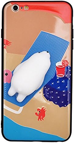 CHUBBY CASE - 3D Soft Cute Kawaii Squishy Lazy Animal case cover for Iphone 6/ Iphone 6s … (Lazy Sea Bear)