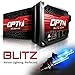 OPT7 Blitz 55W H11 H8 H9 HID Kit - 5X Brighter - 4X Longer Life - All Bulb Colors and Sizes - 2 Yr Warranty [10000K Deep Blue Xenon Light]