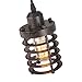 LNC Rustic Pendant Lighting for Kitchen Island, Retro Vintage Pendant Light Fixture with Metal Cage Shade, Mini Hanging Pendant Lights Adjustable for Kitchen Sink, Dining Room, Bedroom, Foyer, 3.9”D