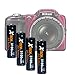 Xtech 4 AA Nimh High -Capacity Rechargeable Batteries 3100mAh plus Quick AC/DC Charger with Car Charger Adapter for Cameras, Digital Cameras, Trail Cameras, Security Cameras, Alarm clocks, Recorders, Calculators, Portable Electronic Devices, Portable Radios, Two way Radios, Handheld Scanners, Alarms, Portable Speakers, Solar lights, Flashlights, Smoke detectors, Carbon monoxide alarms, Wall Clocks and All Power Consuming Devices