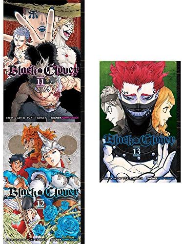 Black clover manga vol 11-13 collection 3 books set by yuki tabata