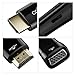 VicTsing Cablor Gold Plated 1080P HDMI to VGA Video Converter Adapter with Micro USB Power for PC Laptop HDTV Projector,Support Sony and Apple Devices