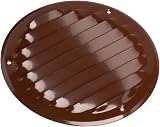 EUROPLAST Ø125mm Brown Round Metal Air Vent Grille Cover with Insect Mesh view 6
