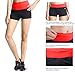 BALEAF Women's High Waist Swim Yoga Volleyball Shorts Running Workout Tennis Athletic Shorts Inner Pocket Fiery Red Size XL