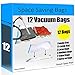 12 Space Saver Vacuum Storage Bags - Super Value Pack. Space saving bags like Ziploc Vacuum Seal bags - Tons of Space!