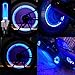 Bike Wheel Light Car Motorcycle Tire Valve Lights- Blue Neon LED 100% Waterproof Motion Activated Bike Wheel Lights- ( 2 pack) batteries not included