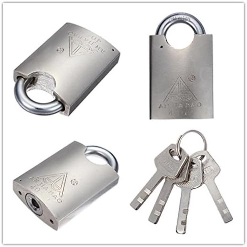 Solid Lock Door Gate Box Safety Padlock 1 &amp; 4 Keys Ideal For Sheds, Gates, Lock-ups, Industrial, Commercial Residential Uses