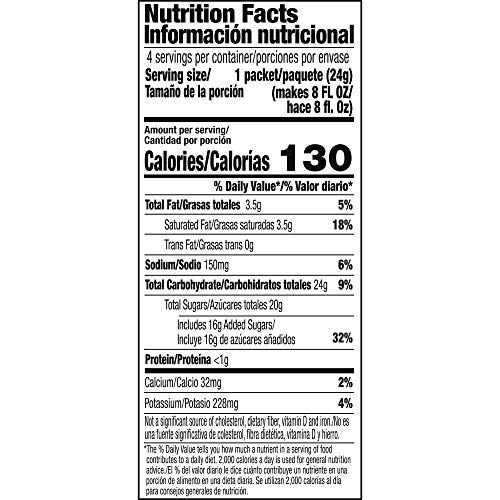 Folgers Cappuccino French Vanilla Instant Coffee Beverage Mix, 4 Single Serve Packets Pricepulse