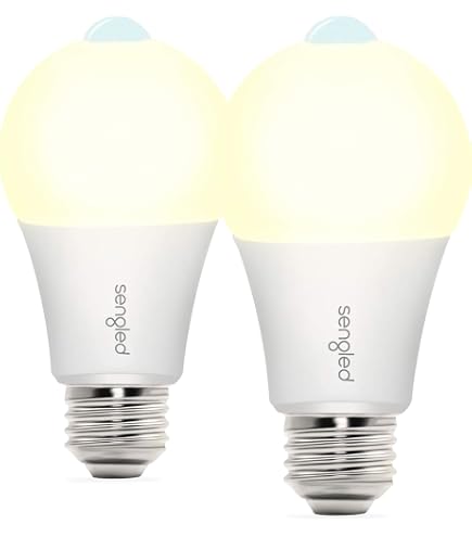 Greenlite A19 LED Dusk-to-Dawn Outdoor Bulbs – 9W (60W Eq.), 3000K, 800 Lumens, Enclosed Fixture Rated, 4-Pack