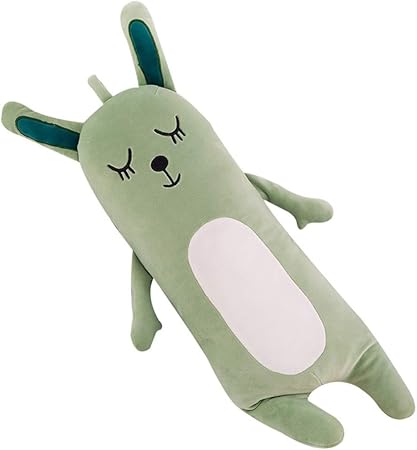 Amazon うさぎ ぬいぐるみ オシャレ 玩具 兎 リアル 柔らかい 目閉じる Baby 学生 多機能 ソファー オフィス クッション 飾り物 グリーン １１０ｃｍ ぬいぐるみ おもちゃ