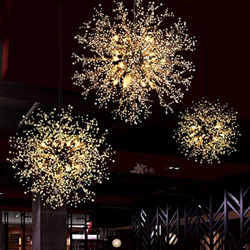 Gdns 8 Pcs Lights Chandeliers Firework Led Vintage Wrought Iron