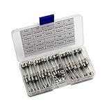 T Tocas 6x 30mm Fast-blow Glass Fuses Quick Blow Car Motorbike Boat Quick Glass Tube Fuses Assorted Kit