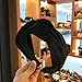 1Pcs Velvet Headbands for Women Knotted Headbands for Women Turban Headbands for Women Wide Headbands for Women Hairband Hair Hoops Hair Accessories,Black
